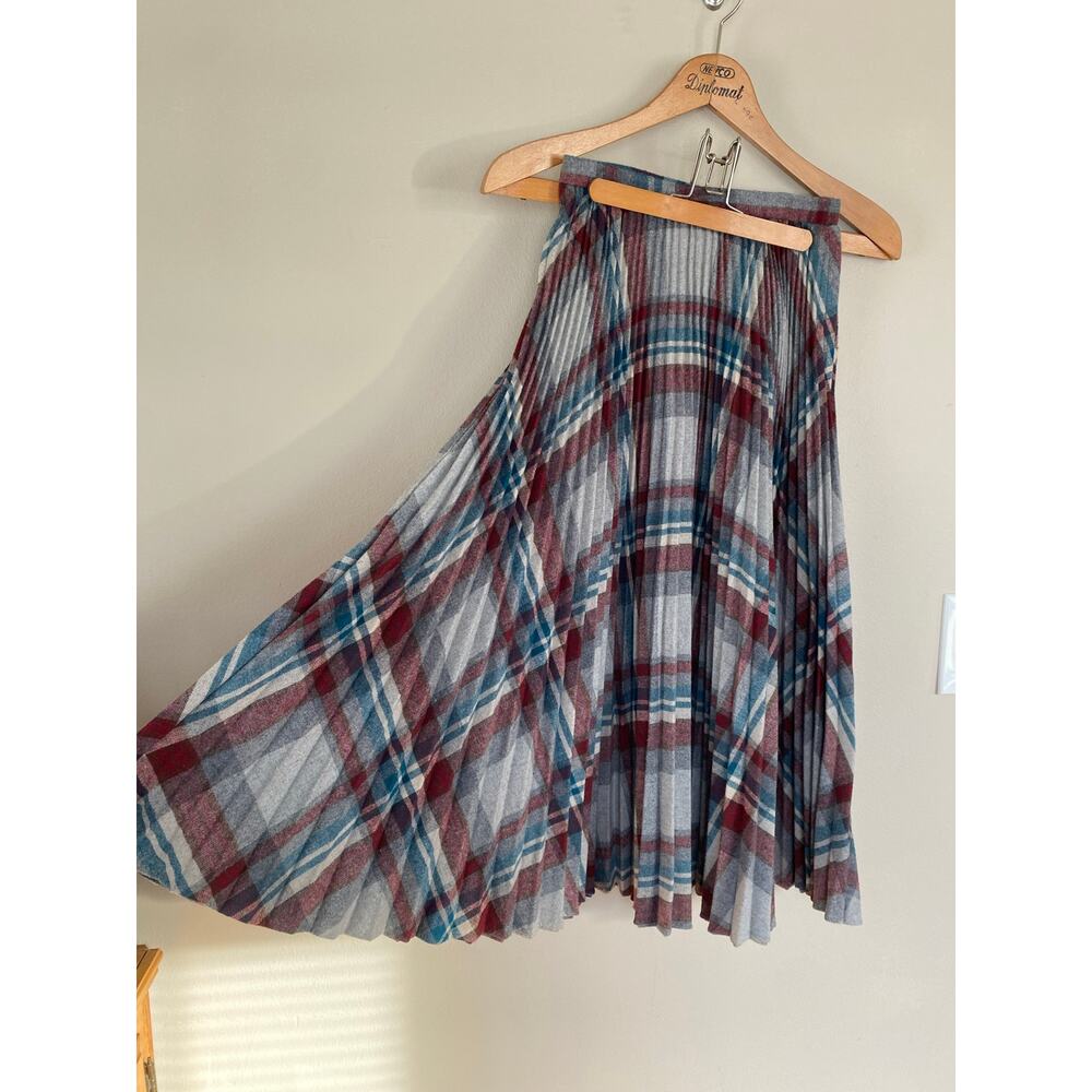 Vintage Jones New York Plaid Midi Skirt
